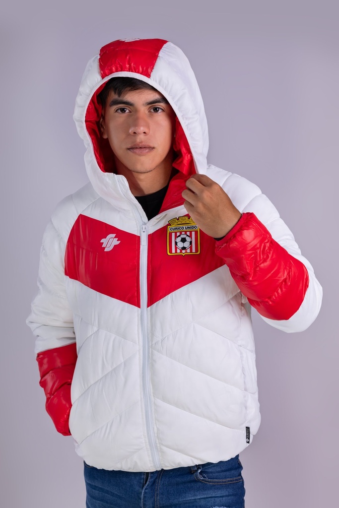 PARKA VIAJE BLANCA/ROJA