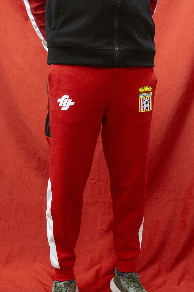 PANTALON BUZO ROJO SALIDA 2024